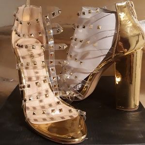 Gold heels